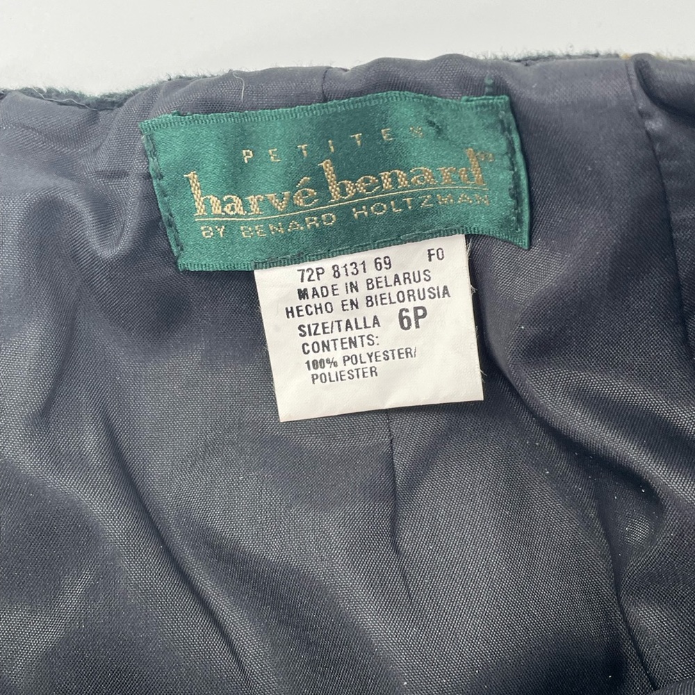 VTG Harvé Bernard Black Bronze “Tortoise Shell” High Waist Miniskirt - Picture 4 of 14